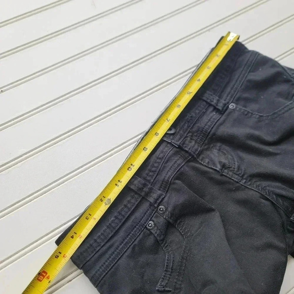 Zana Di Jeans Womens Rutched Leg Skinny Denim Jeans Black Juniors 29x32 Sz 9 - Picture 9 of 9